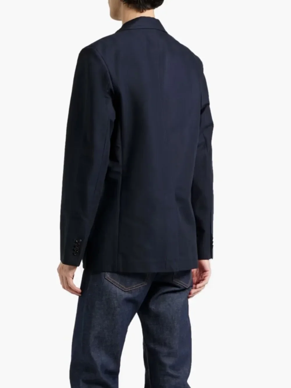 Alex Mill Grant Cotton Twill Blazer in Midnight Blue Size Large